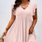 👗 PROMO LIMITÉE 50% DE RÉDUCTION ! ✨ Robe Femme Col V à Volants – Élégante, Cintrée, Polyvalent 🌸