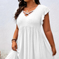 👗 PROMO LIMITÉE 50% DE RÉDUCTION ! ✨ Robe Femme Col V à Volants – Élégante, Cintrée, Polyvalent 🌸