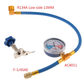 🔧 PROMO LIMITÉE 50% DE RÉDUCTION ! ✨ Tuyau de Remplissage R134a – Avec Manomètre, 0-350 PSI, Kit Complet ⚙️
