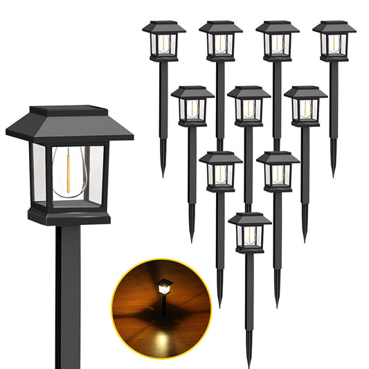 💡 PROMO LIMITÉE 50% DE RÉDUCTION ! ✨ 2 Lampes Solaires d'Allée – Étanches, Vintage, 8-10h Autonomie 🌃