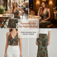 🌺 PROMO LIMITÉE 50% DE RÉDUCTION ! ✨ Ensemble Bohème 2 Pièces Floral – Haut Halter, Jupe Sirène, Résort 🏖️