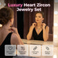 💎 PROMO LIMITÉE 50% DE RÉDUCTION ! ✨ Ensemble Collier & Boucles d'Oreilles Cœur – Étincelant, Léger, Polyvalent ✨