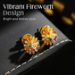 🎆 PROMO LIMITÉE 50% DE RÉDUCTION ! ✨ Boucles d'Oreilles & Collier Feu d'Artifice – Zirconium Cubique, Plaqué 18K 💫