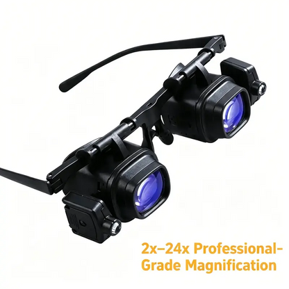 🔍 PROMO LIMITÉE 50% DE RÉDUCTION ! ✨ Loupe de Précision LED – Lentilles Interchangeables, Éclairage Réglable, Mains Libres 💡