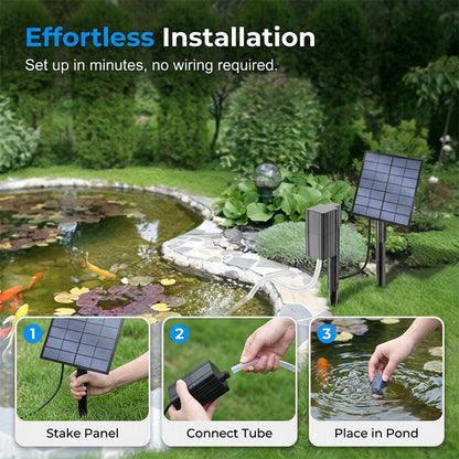 ☀️ PROMO LIMITÉE 50% DE RÉDUCTION ! 💥 Aérateur Solaire pour Bassin – Pompe à Air, Panneau Haute Efficacité, Sans Fil ✨