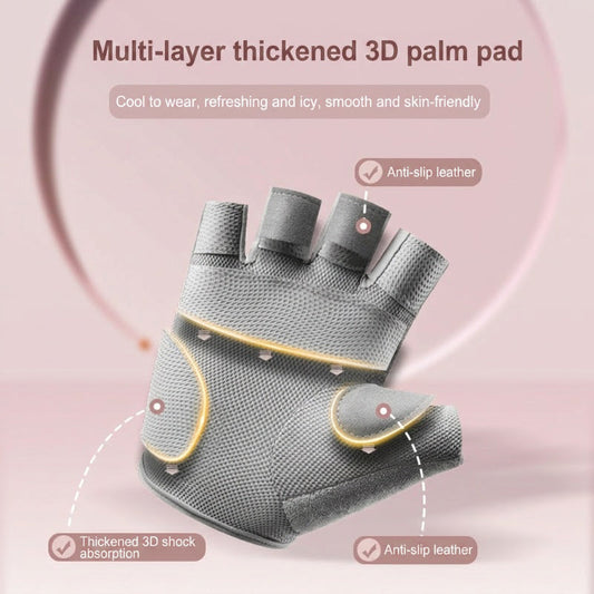 🧤 PROMO LIMITÉE 50% DE RÉDUCTION ! ✨ Gants de Fitness Anti-Dérapants – Paume Rembourrée, Maille Respirante 🏋️‍♀️