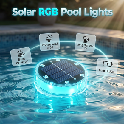 💡 PROMO LIMITÉE 50% DE RÉDUCTION ! ✨ Lumières LED Solaires RGB – 7 Couleurs, IP68, Télécommande 🌙