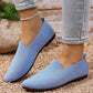 👞 PROMO LIMITÉE 50% DE RÉDUCTION ! ✨ Chaussures Plates en Tricot à Bout Pointu – Enfilage Facile, Légères, Respirantes 🌸