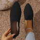 👞 PROMO LIMITÉE 50% DE RÉDUCTION ! ✨ Chaussures Plates en Tricot à Bout Pointu – Enfilage Facile, Légères, Respirantes 🌸