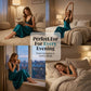 🌙 PROMO LIMITÉE 50% DE RÉDUCTION ! ✨ Nuisette Élégante à Col en V – Soie, Flottante, Romantique 💤
