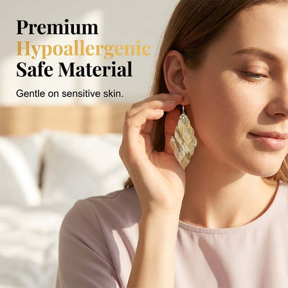 💎 PROMO LIMITÉE 50% DE RÉDUCTION ! 💥 Boucles d'Oreilles Feuilles Ajourées – Filigrane, Légères, Hypoallergéniques ✨
