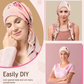 👒 PROMO LIMITÉE 50% DE RÉDUCTION ! 💥 Turban Foulard Pré-Noué à Fleurs – Doux, Respirant, Chic Instantané ✨