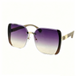 🕶️ PROMO LIMITÉE 50% DE RÉDUCTION ! 💥 Lunettes Soleil Carrées Oversize Sans Monture – Verres Dégradés, Pailletés, Protection UV ✨