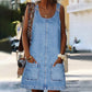 👗 PROMO LIMITÉE 50% DE RÉDUCTION ! ✨ Robe-Salopette Décontractée en Jean – Coupe Trapèze, Poche Avant, Tissu Ultra-Doux 🌿
