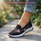 🌸 Soldes 2026 — Plus de 44 000 Vendus ! 👟 Chaussures slip-on en maille à motifs floraux