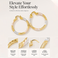 💫 PROMO LIMITÉE 50% DE RÉDUCTION ! 💥 Boucles d'Oreilles Créoles Torsadées – Design Moderne, Légères, Polyvalentes ✨