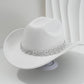 🤠 PROMO LIMITÉE 50% DE RÉDUCTION ! 💥 Chapeau Cowboy Strass Cœur Femme – Scintillant, Accents Cœur, Festival Prêt ✨