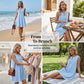 🌴 PROMO LIMITÉE 50% DE RÉDUCTION ! 💥 Robe Décontractée d'Été Légère – Col V Brodé, Anti-Froissage, Séchage Rapide ✨
