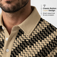 👔 PROMO LIMITÉE 50% DE RÉDUCTION ! 💥 Chemise Imprimé Géométrique Homme – Col Boutonné, Coupe Athlétique, Respirant ✨