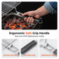 🍢 PROMO LIMITÉE 50% DE RÉDUCTION ! 💥 Panier Barbecue Pliable et Portable – Grande Surface, Acier Inoxydable, Poignée Anti-Brûlure ✨