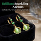 🍃 PROMO LIMITÉE 50% DE RÉDUCTION ! 💥 Boucles d'Oreilles Feuille Ginkgo Pompons – Pierre Verte, Ultra-Légères, Élégantes ✨