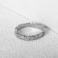 💍 PROMO LIMITÉE 50% DE RÉDUCTION ! 💥 Bague Éternité Cœur Femme – Zircon Micro-Pavé, Acier Inoxydable, Romantique ✨