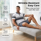 👕 PROMO LIMITÉE 50% DE RÉDUCTION ! 💥 Set 2 Pièces Chemise & Short Homme – Imprimé Numérique, Coupe Athlétique, Infroissable ✨