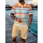 👕 PROMO LIMITÉE 50% DE RÉDUCTION ! 💥 Set 2 Pièces Chemise & Short Homme – Imprimé Numérique, Coupe Athlétique, Infroissable ✨