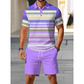 👕 PROMO LIMITÉE 50% DE RÉDUCTION ! 💥 Set 2 Pièces Chemise & Short Homme – Imprimé Numérique, Coupe Athlétique, Infroissable ✨