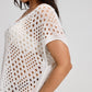🏖️ PROMO LIMITÉE 50% DE RÉDUCTION ! 💥 Cache-Maillot Femme Crochet Ajouré – Col Rond, Protection Solaire, Taille Unique ✨