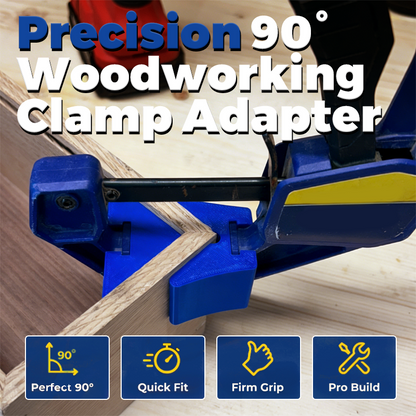 🔧 50% DE RÉDUCTION 🛠️ Adaptateur d’équerre pour serre-joints à poignée rapide – Guide à 90° pour assemblage précis – Compatible avec la plupart des serre-joints – idéal pour menuiserie, cadres ou étagères 📐