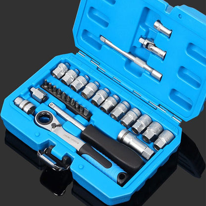🔧 PROMO LIMITÉE 50% DE RÉDUCTION ! ✨ Coffret douilles universel cliquet angle réduit – Robuste, Polyvalent, Compact 🚗