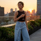 🎉 2026 Soldes — Plus de 40 100 Vendu!👖✨Jean pour femme à taille asymétrique et jambes larges
