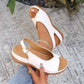 👡 PROMO LIMITÉE 50% DE RÉDUCTION ! 🌺 Sandales Vintage Bout Ouvert pour Femme – Semelle Confort, Bride Réglable, Antidérapantes ✨