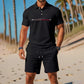👕 PROMO LIMITÉE 50% DE RÉDUCTION ! ✨ Ensemble Polo + Short Homme 2 Pièces – Col Classique, Respirant, Cordon de Serrage 🌊