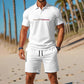 👕 PROMO LIMITÉE 50% DE RÉDUCTION ! ✨ Ensemble Polo + Short Homme 2 Pièces – Col Classique, Respirant, Cordon de Serrage 🌊