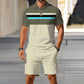 👕 PROMO LIMITÉE 50% DE RÉDUCTION ! ✨ Ensemble Polo + Short Homme 2 Pièces – Col Classique, Respirant, Cordon de Serrage 🌊