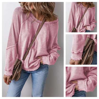 🎉 Soldes 2026 — Plus de 87 000 vendus ! 👚 Haut polyvalent col rond manches longues femme