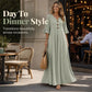 👗 PROMO LIMITÉE 50% DE RÉDUCTION ! ✨ Robe Longue Ample Femme Col V – Fluide, Drapé Doux, Du Jour au Dîner 🌙