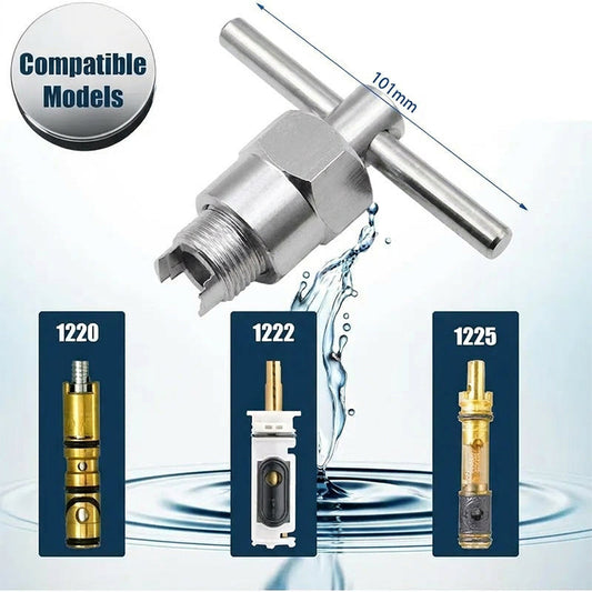 🔧 PROMO LIMITÉE 50% DE RÉDUCTION ! ⚙️ Outil Extracteur Cartouche Robinet – Poignée T Ergonomique, Laiton Durable, DIY Facile 🚿