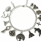 📿1 ACHETÉ = 1 OFFERT ! ✨ Bracelet Vintage Paganiste à Breloques – Symboles Spirituels, Fini Argent Antique, Bohème 🌙