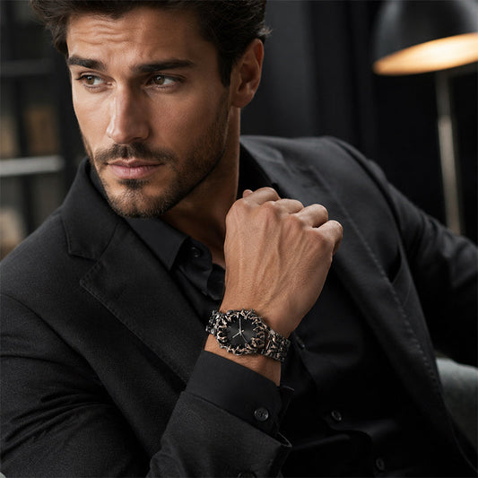 ⌚ PROMO LIMITÉE 50% DE RÉDUCTION ! ✨ Montre Quartz Créative en Forme de Griffe – Cadran Rouge, Bracelet Sculptural, Style Statement 🔥