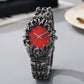 ⌚ PROMO LIMITÉE 50% DE RÉDUCTION ! ✨ Montre Quartz Créative en Forme de Griffe – Cadran Rouge, Bracelet Sculptural, Style Statement 🔥