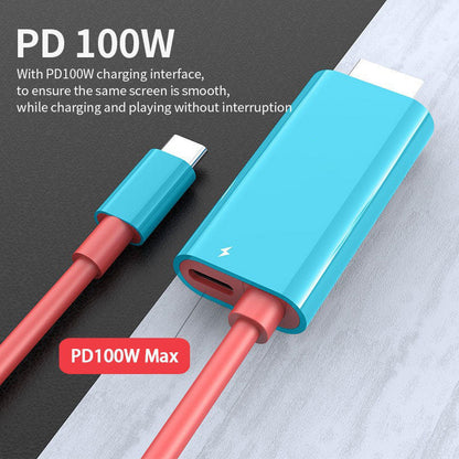 🎮 PROMO LIMITÉE 50% DE RÉDUCTION ! ✨ Câble USB-C vers HDMI pour Switch – Plug-and-Play, Charge PD 100W, 2M 🔥