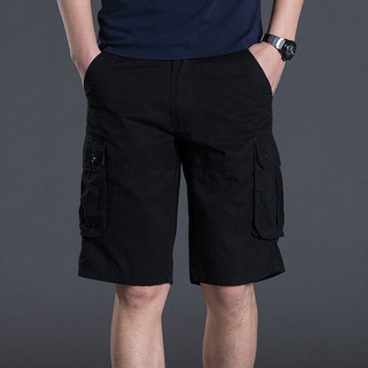 🩳 PROMO LIMITÉE 50% DE RÉDUCTION ! ✨ Short Cargo Homme Multi-Poches – Coton Durable, Coupe Décontractée, 6 Poches 🌿