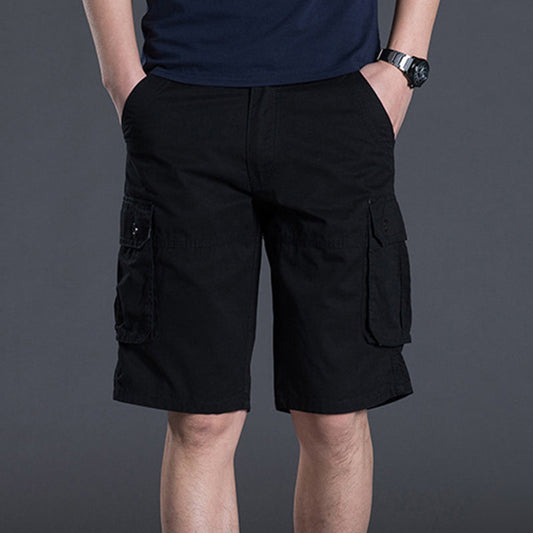 🩳 PROMO LIMITÉE 50% DE RÉDUCTION ! ✨ Short Cargo Homme Multi-Poches – Coton Durable, Coupe Décontractée, 6 Poches 🌿