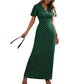 🎉 Soldes 2026 — Plus de 139 000 vendus ! 👗 Robe maxi à pois col V femme – Manches volantées élégantes 🌸