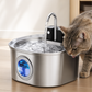 🐾 Soldes 2026 — Plus de 10 000 vendus!💧 Fontaine Eau Inox Chat & Chien – Filtration Intégrée & Silencieuse 🐱