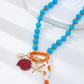 🎉 Soldes 2026 — Plus de 46 000 vendus ! 📿 Collier de perles boho côtier vibrant – Breloques poisson et étoile de mer 🌊