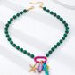 🎉 Soldes 2026 — Plus de 46 000 vendus ! 📿 Collier de perles boho côtier vibrant – Breloques poisson et étoile de mer 🌊